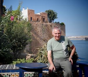 Dr. Martin Fowler during sampling for the Morocco project