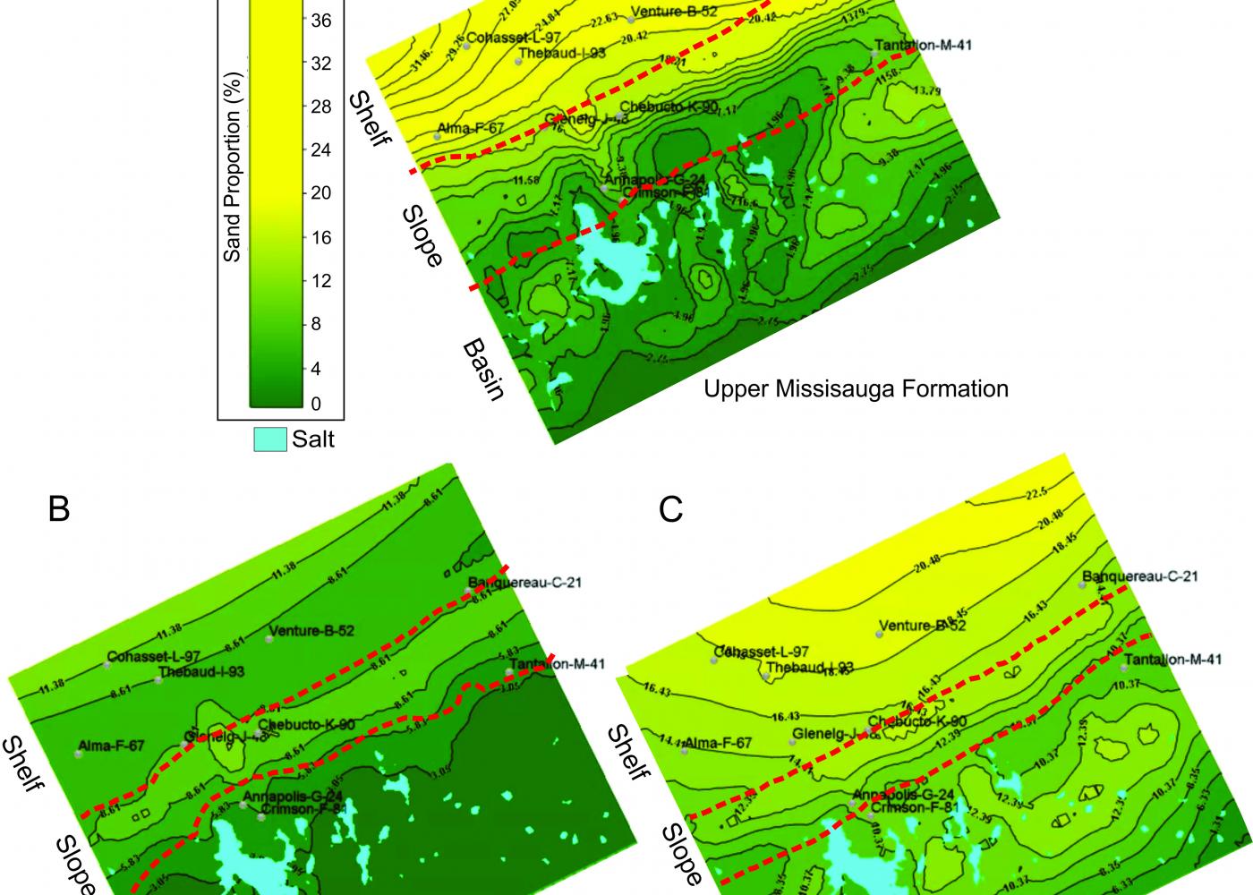 Predictive modelling of sandstone reservoir quality in the Scotian Basin report image.