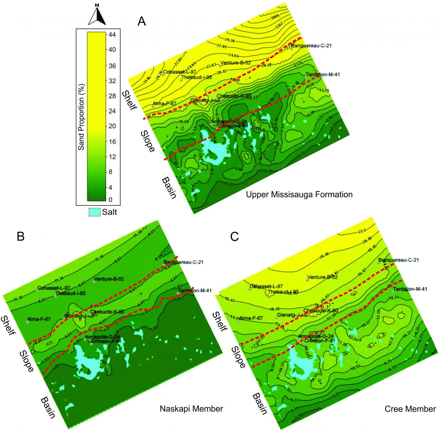 Predictive modelling of sandstone reservoir quality in the Scotian Basin report image.